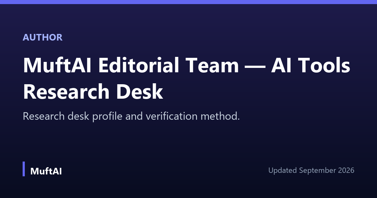 Portrait placeholder for the MuftAI research desk